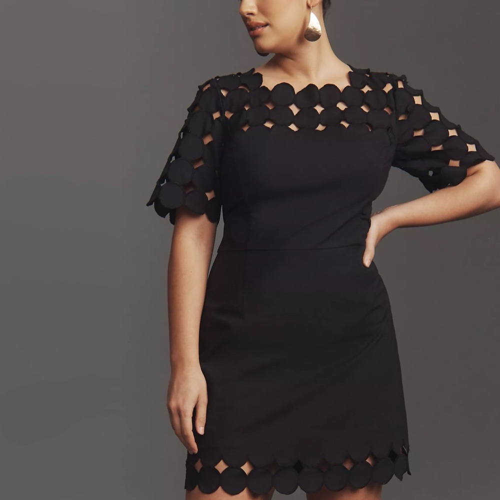NWT Anthropologie Cutwork Mini Dress